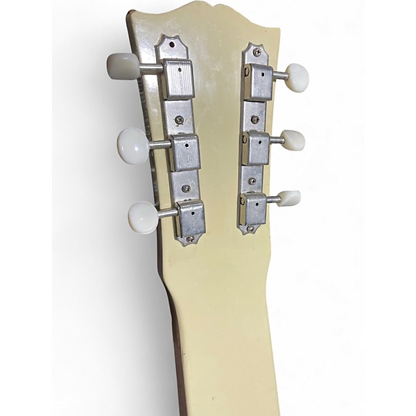 Vintage 1950s Gibson BR-9 WHITE Solid Body Electric Guitar