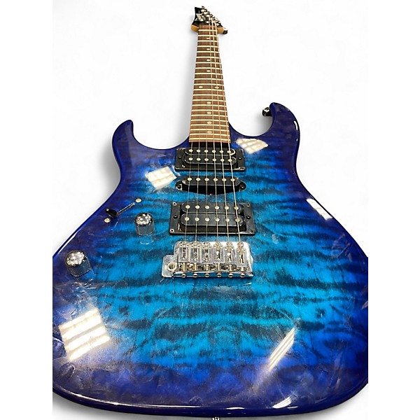 Used Ibanez Gio Ax Left Handed blue Electric Guitar