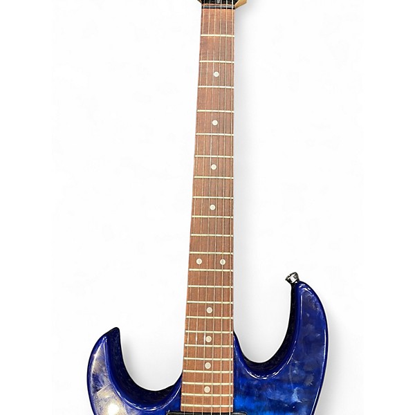Used Ibanez Gio Ax Left Handed blue Electric Guitar