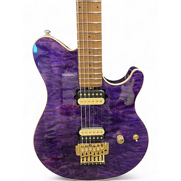 Used Ernie Ball Music Man Limited Edition Axis 30th Anniversary  Translucent Purple Quilt Solid Body Electric Guitar