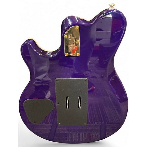 Used Ernie Ball Music Man Limited Edition Axis 30th Anniversary  Translucent Purple Quilt Solid Body Electric Guitar
