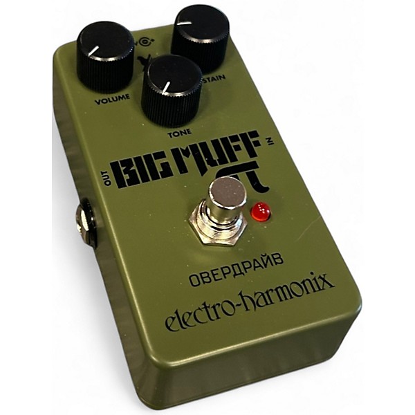 Used Electro-Harmonix Green Russian Big Muff Pi Fuzz Effect Pedal