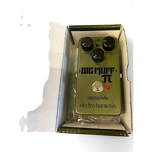 Used Electro-Harmonix Green Russian Big Muff Pi Fuzz Effect Pedal