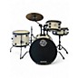Used Ludwig 4 Piece Questlove's Pocket Kit Silver Drum Kit thumbnail