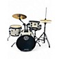 Used Ludwig 4 Piece Questlove's Pocket Kit Silver Drum Kit