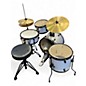 Used Ludwig 4 Piece Questlove's Pocket Kit Silver Drum Kit