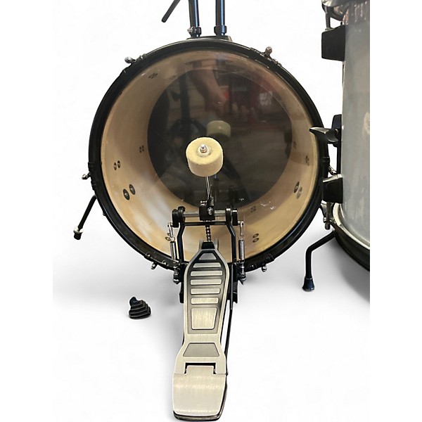 Used Ludwig 4 Piece Questlove's Pocket Kit Silver Drum Kit