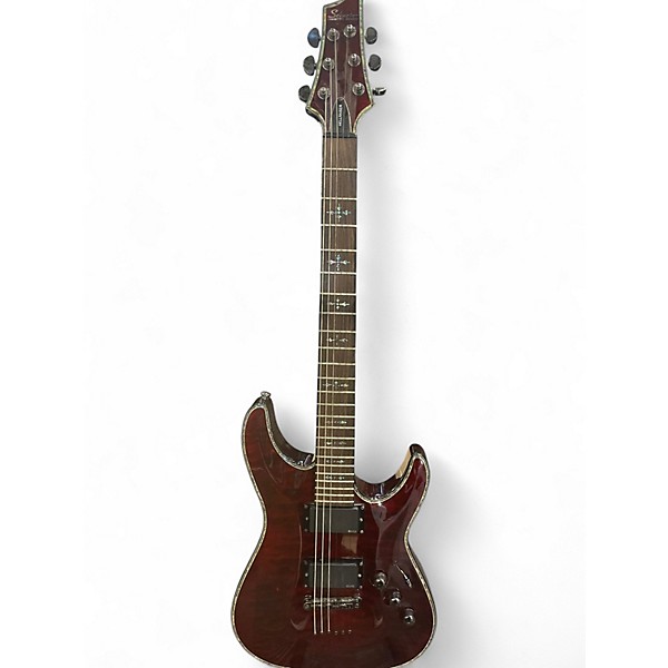 Used Schecter Guitar Research Hellraiser C1 Black Cherry Solid Body Electric Guitar