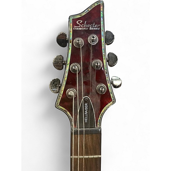 Used Schecter Guitar Research Hellraiser C1 Black Cherry Solid Body Electric Guitar