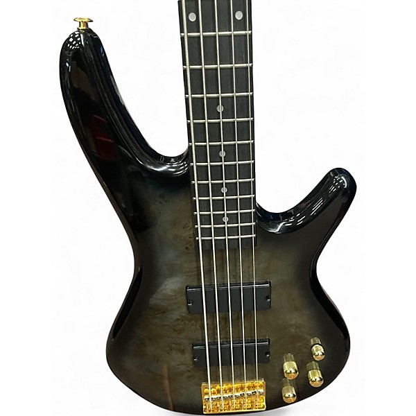 Used Ibanez GSR205 5 String Transparent Pale Black Burst Electric Bass Guitar