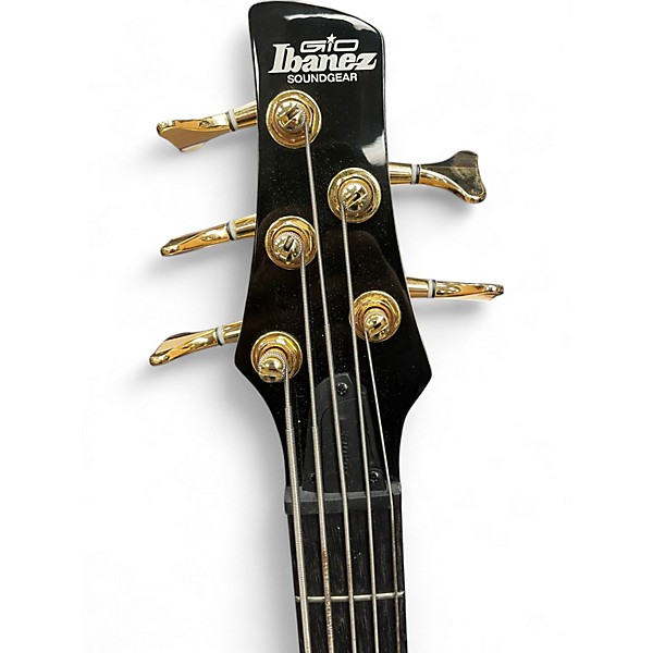 Used Ibanez GSR205 5 String Transparent Pale Black Burst Electric Bass Guitar