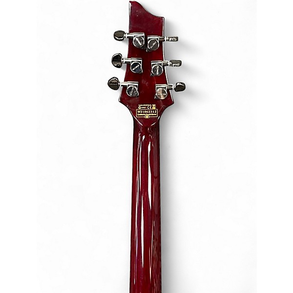 Used Schecter Guitar Research Hellraiser C1 Trans Crimson Red Solid Body Electric Guitar