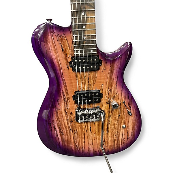 Used Kiesel SCB6X SPALTED MAPLE TRANSLUCENT PURPLE Solid Body Electric Guitar