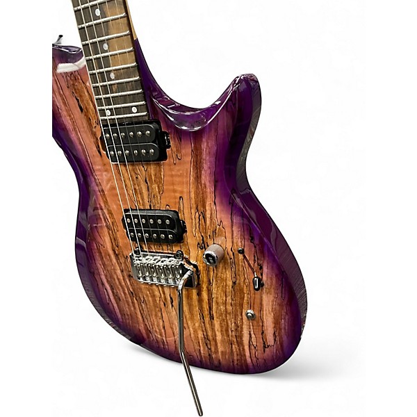 Used Kiesel SCB6X SPALTED MAPLE TRANSLUCENT PURPLE Solid Body Electric Guitar