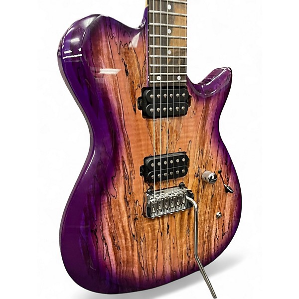Used Kiesel SCB6X SPALTED MAPLE TRANSLUCENT PURPLE Solid Body Electric Guitar