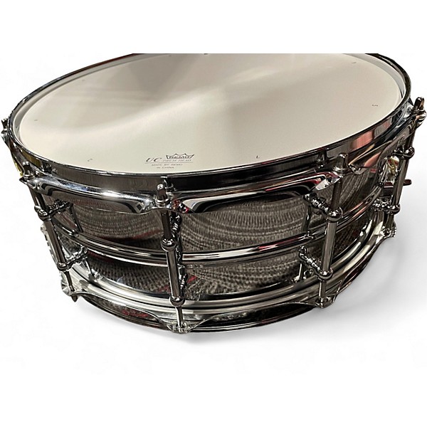 Used Ludwig 14X5.5 Supralite Snare Silver Drum
