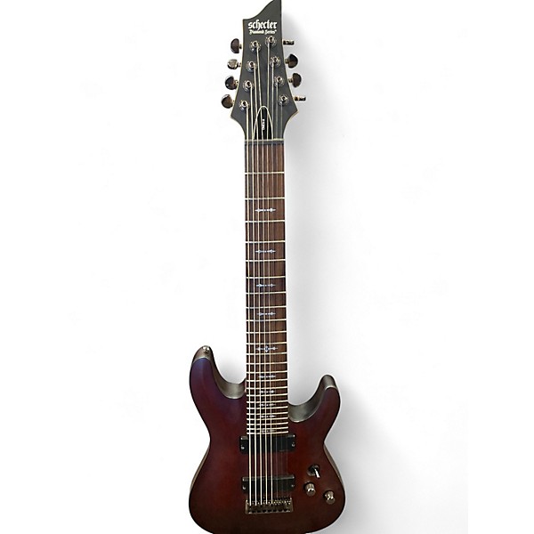 Used Schecter Guitar Research Omen 8 Walnut Solid Body Electric Guitar