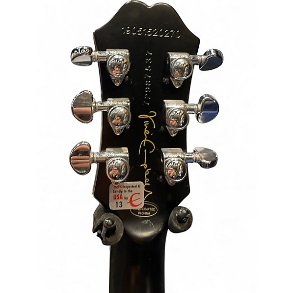Used Epiphone Vivian Campbell Holy Diver Signature Les Paul Black Solid Body Electric Guitar