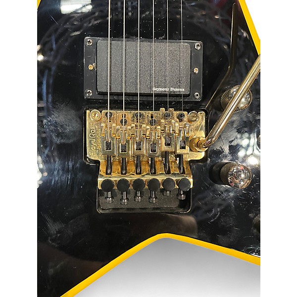 Used Jackson RRX24 Black and Yellow Solid Body Electric Guitar