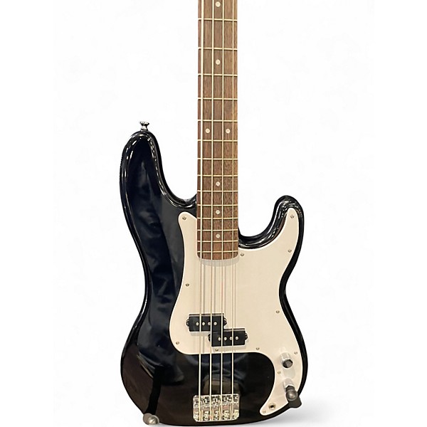 Used Squier Precision Bass Black Electric Bass Guitar