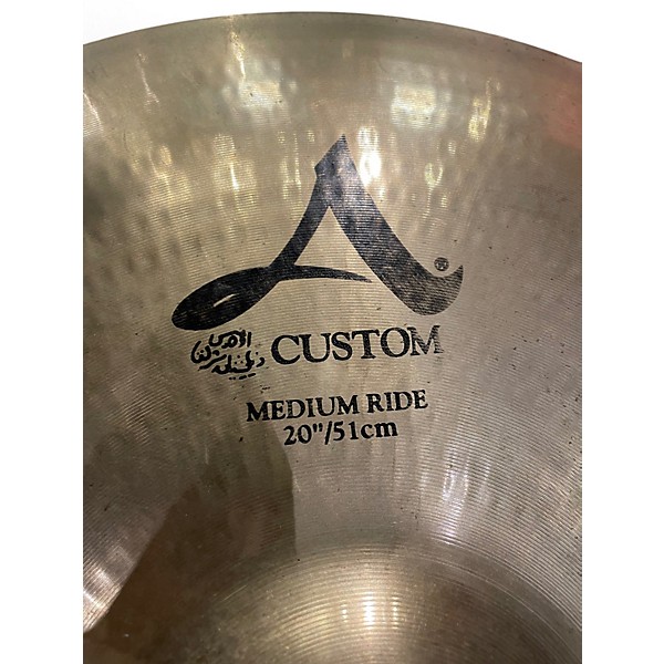 Used Zildjian 20in A Custom Medium Ride Cymbal