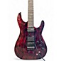 Used Schecter Guitar Research C1 FR-S Silver Mountain Blood Moon Solid Body Electric Guitar