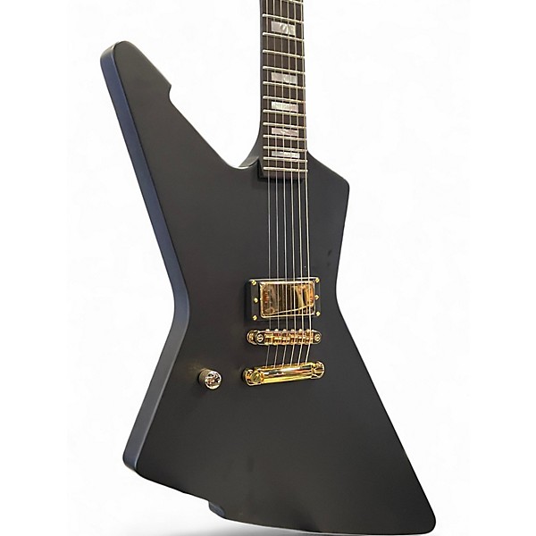 Used Schecter Guitar Research CESAR SOTO E1 LH Black Solid Body Electric Guitar