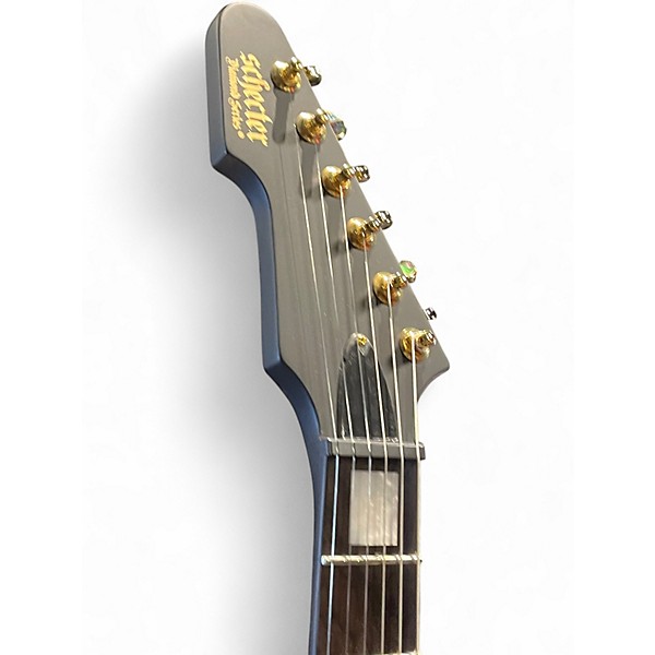 Used Schecter Guitar Research CESAR SOTO E1 LH Black Solid Body Electric Guitar