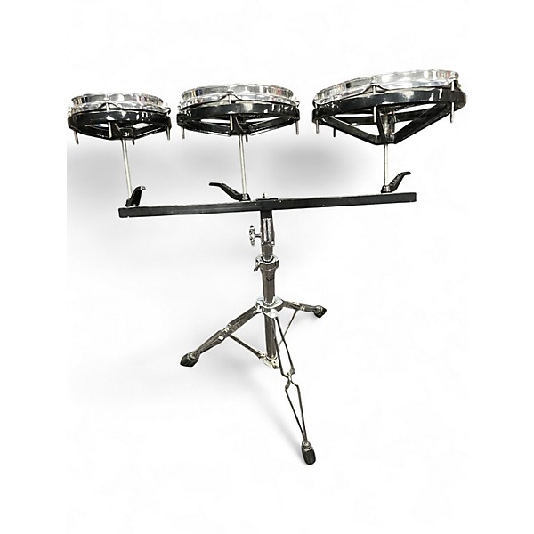 Used Remo 6X10 MULTIPLE ROTOTOMS Black Roto Toms