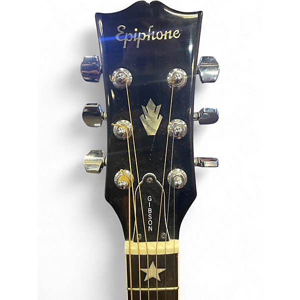 Used Epiphone sq 180 Black Acoustic Guitar