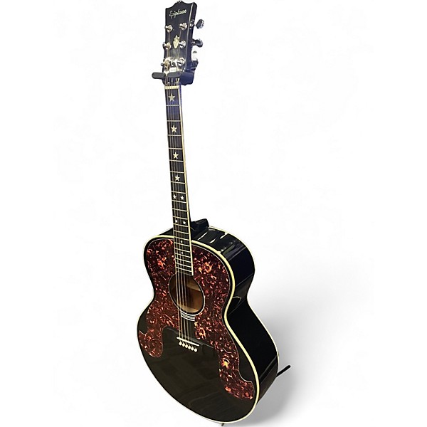 Used Epiphone sq 180 Black Acoustic Guitar