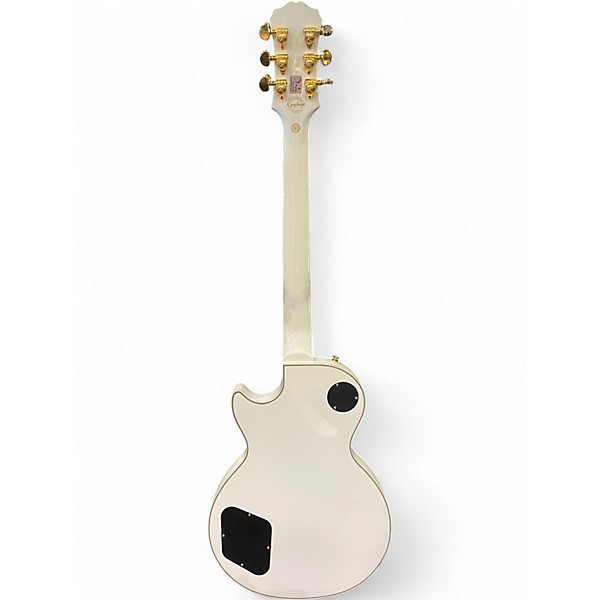 Used Epiphone Les Paul Custom Alpine White Solid Body Electric Guitar