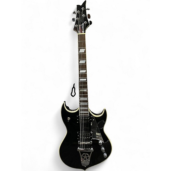 Used Silvertone pssn2 sovereign pro Metallic Black Solid Body Electric Guitar