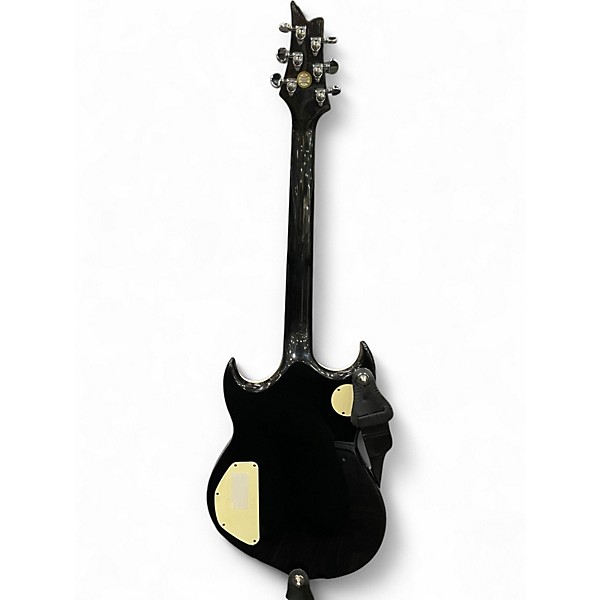 Used Silvertone pssn2 sovereign pro Metallic Black Solid Body Electric Guitar