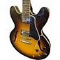 Used Gibson ES335 Dot Reissue 3 Tone Sunburst Hollow Body Electric Guitar