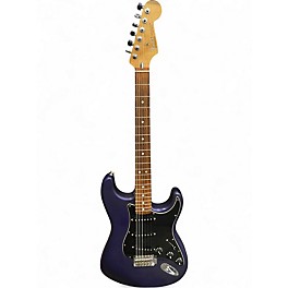 Used 2000s Fender Standard Stratocaster Midnight Blue Solid Body Electric Guitar