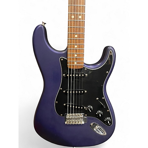 Used 2000s Fender Standard Stratocaster Midnight Blue Solid Body Electric Guitar