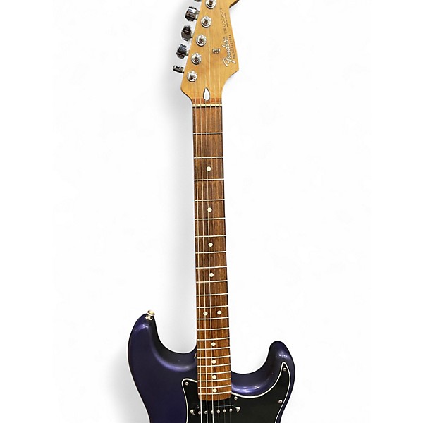 Used 2000s Fender Standard Stratocaster Midnight Blue Solid Body Electric Guitar