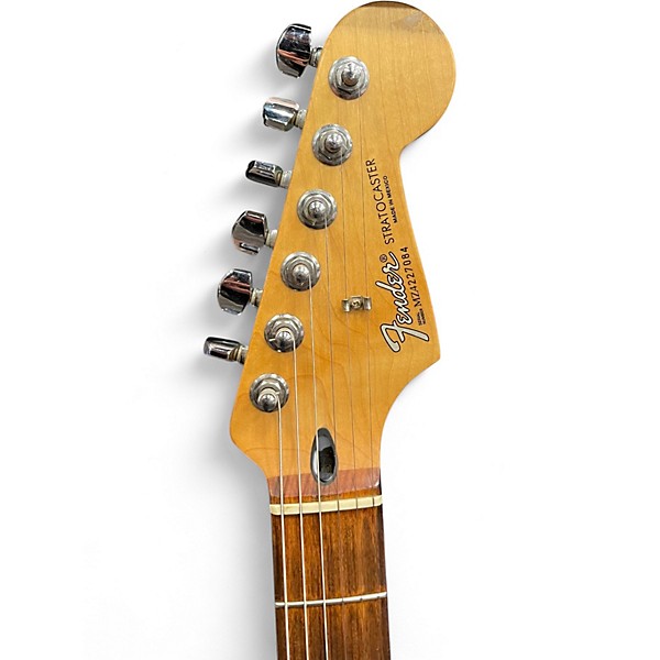 Used 2000s Fender Standard Stratocaster Midnight Blue Solid Body Electric Guitar