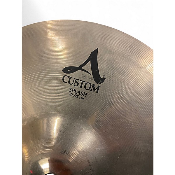 Used Zildjian 10in A Custom Splash Cymbal