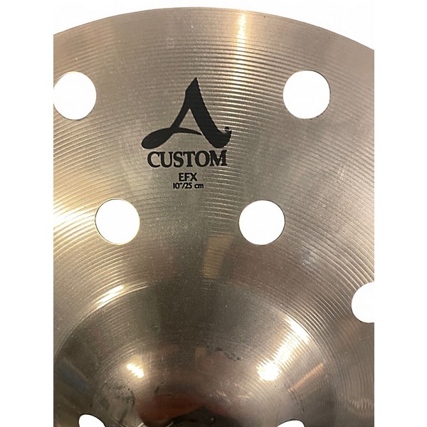 Used Zildjian 10in A Custom EFX Crash Cymbal