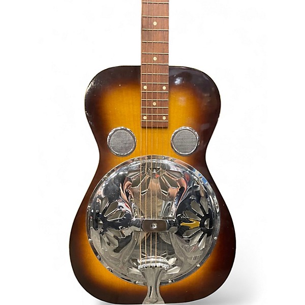 Vintage 1980 Dobro OMI Resonator Sunburst Resonator Guitar