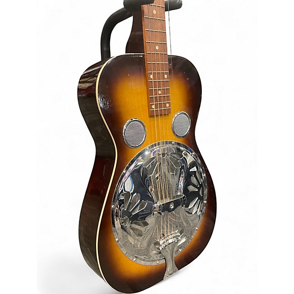 Vintage 1980 Dobro OMI Resonator Sunburst Resonator Guitar