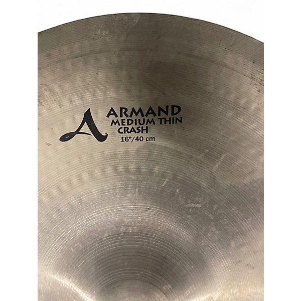 Used Zildjian 16in Armand Series Medium Thin Crash Cymbal