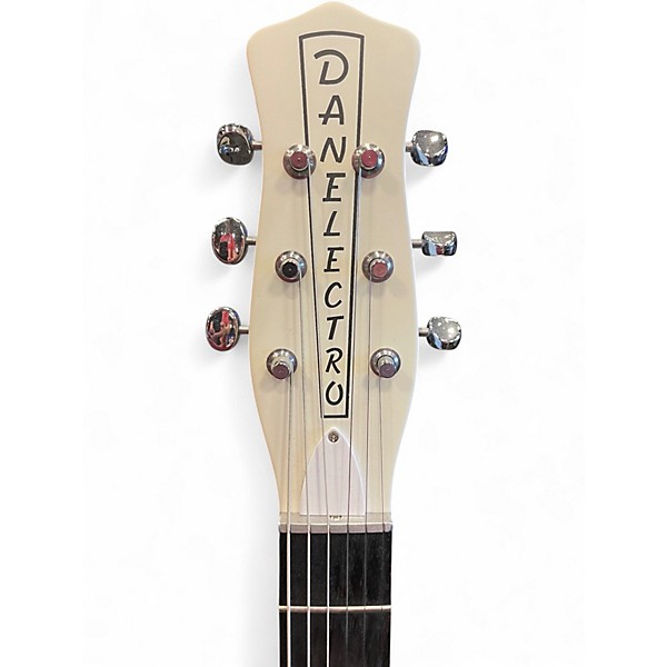 Used Danelectro 59M nos+ Antique White Solid Body Electric Guitar