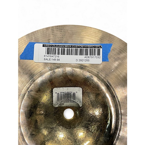 Used Zildjian 9in K Custom Hybrid Splash Cymbal