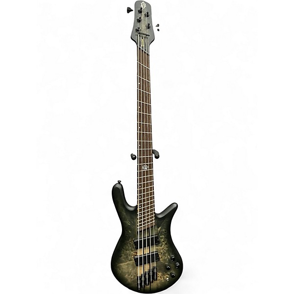 Used Spector NS Dimension 5 Green Electric Bass Guitar