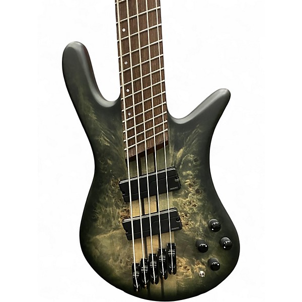 Used Spector NS Dimension 5 Green Electric Bass Guitar