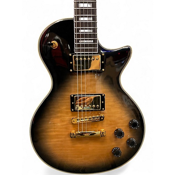 Used Firefly Elite LP style 2 Tone Sunburst Solid Body Electric Guitar