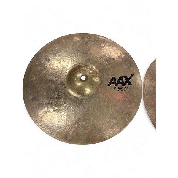 Used SABIAN 14in AAX MEDIUM HI HAT PAIR Cymbal